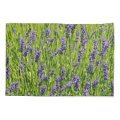 Paarse lavendel bloemen weide kussensloop (Achterkant)