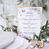 Paarse Lavendel Bloemen Zilver Quinceañera Bar Men Poster