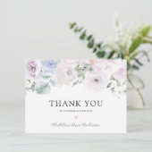 Paarse lavendel bloemige bruidsdouche bedankt (Staand voorkant)