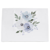 Paarse lavendel bloemige bruidsshowers groot cadeauzakje (Voorkant)