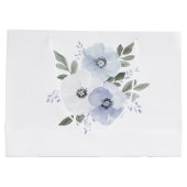 Paarse lavendel bloemige bruidsshowers groot cadeauzakje (Achterkant)