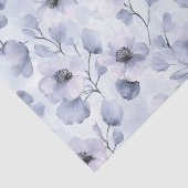 Paarse lavendel bloemige bruiloftsontvangst tissuepapier (Detail)