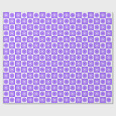 Paarse lavendel bloemmotief cadeaupapier (Vlak)