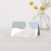  Paarse Lavendel Bloom Bloemen Huwelijk Plaatskaartje (Achterkant)