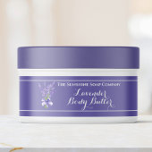 Paarse Lavendel Body Butter potje label 1 x 7.25 Adreslabel Wikkel
