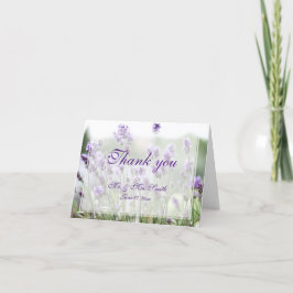 Paarse Lavendel Boheemse Trouw Dank Je Kaarten