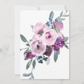 Paarse Lavendel Boho Bloemen Geometrische Hens Par Kaart (Achterkant)