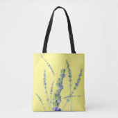 Paarse lavendel Canvas tas (Voorkant)