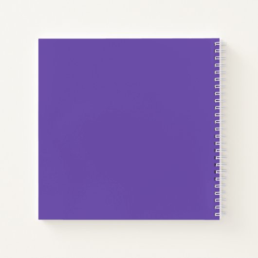 Paarse Lavendel Champagne Waterverf Bloemen Notitieboek (Achterkant)