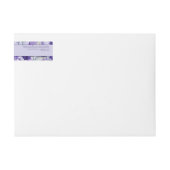 Paarse Lavendel Cosmetica Potje Label 1 "x 7.25" (Voorkant)