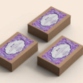 Paarse Lavendel Cosmetica Zeep Verpakkingsetiket Etiket