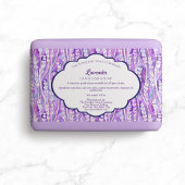 Paarse Lavendel Cosmetica Zeep Verpakkingsetiket Etiket