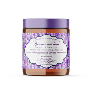 Paarse Lavendel Cosmetica Zeep Verpakkingslabel Etiket