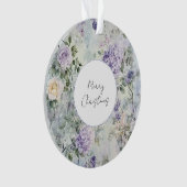 Paarse Lavendel Crème Roze Bloemrijke Bruidsdouche Ornament (voorkant)