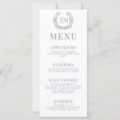 Paarse lavendel elegante bloemenrustieke bruiloft (Voorkant)