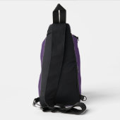 paarse, lavendel en druif stippen sling bag (Achterkant)