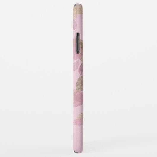 Paarse lavendel en goudfolie vallen bladeren Case-Mate iPhone case (Achterkant/rechts)