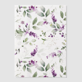 Paarse Lavendel en groen Vellum Overlay Vellum Uitnodigingen