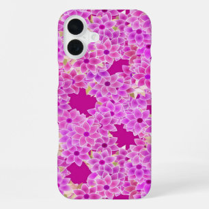Paarse, lavendel- en pruimkleurige bloemen, pruimk iPhone 16 plus hoesje