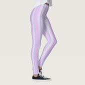 Paarse lavendel en roze gestripte Leggings (Rechts)