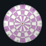 Paarse lavendel en wit dartbord<br><div class="desc">Paarse lavender en witte dartboard</div>