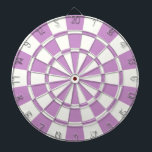 Paarse lavendel en wit dartbord<br><div class="desc">Paarse lavender en witte dartboard</div>