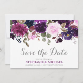 Paarse Lavendel Floral Boho Save the Date