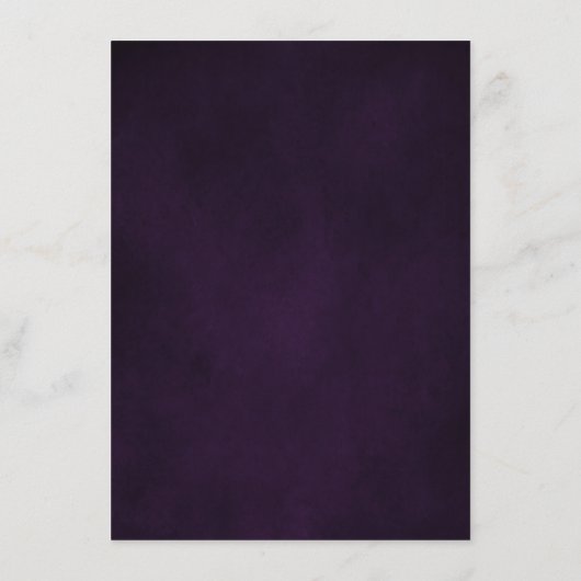 Paarse Lavendel Floral Boho trouwgegevens kaart (Achterkant)