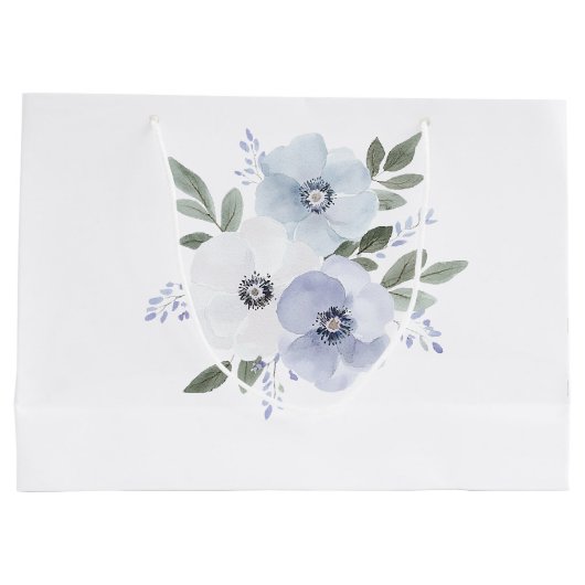 Paarse Lavendel Floral Vrijgezellenfeest Groot Cadeauzakje (Achterkant)