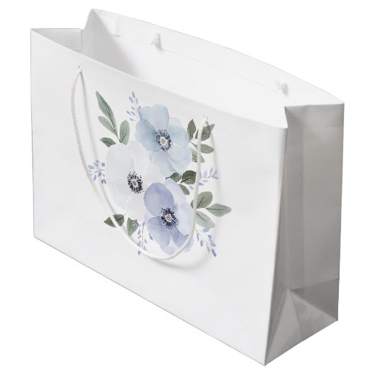 Paarse Lavendel Floral Vrijgezellenfeest Groot Cadeauzakje (Achterkant Gekanteld)