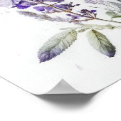 Paarse Lavendel Flowers Art Print Poster (Hoek)