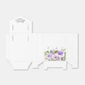 Paarse Lavendel Flowers Vrijgezellenfeest Favor Bo Bedankdoosjes (Uitgevouwen)