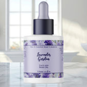 Paarse Lavendel Garden Cosmetics Bottle Label