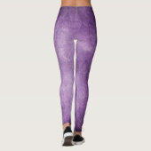  Paarse Lavendel Gestreepte Leggings Vrouwen (Achterkant)