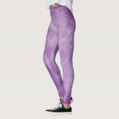  Paarse Lavendel Gestreepte Leggings Vrouwen (Links)