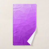 Paarse lavendel gradiënt geometrisch mesh patroon bad handdoek (Handdoek)