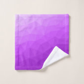Paarse lavendel gradiënt geometrisch mesh patroon bad handdoek (Wasdoekje)