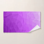 Paarse lavendel gradiënt geometrisch mesh patroon bad handdoek (Handdoek)