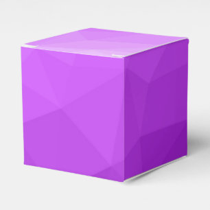 Paarse lavendel gradiënt geometrisch mesh patroon bedankdoosjes