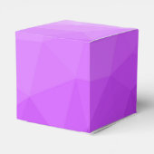 Paarse lavendel gradiënt geometrisch mesh patroon bedankdoosjes (Achterkant)