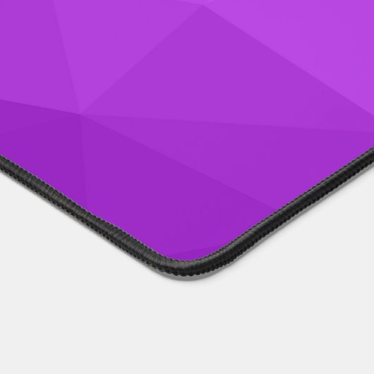 Paarse lavendel gradiënt geometrisch mesh patroon bureaumat (Hoek)