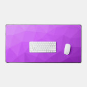 Paarse lavendel gradiënt geometrisch mesh patroon bureaumat (Keyboard & Muis)