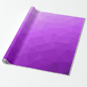 Paarse lavendel gradiënt geometrisch mesh patroon cadeaupapier (Uitgerold)