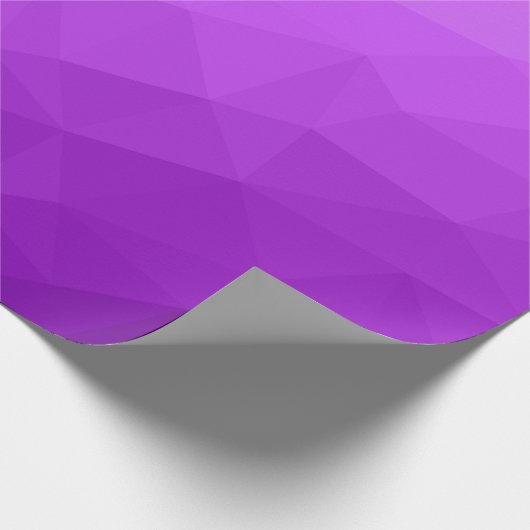 Paarse lavendel gradiënt geometrisch mesh patroon cadeaupapier (Hoek)