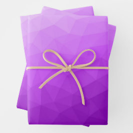 Paarse lavendel gradiënt geometrisch mesh patroon inpakpapier vel