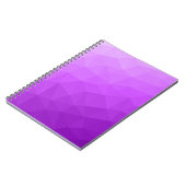 Paarse lavendel gradiënt geometrisch mesh patroon notitieboek (Linkerzijde)