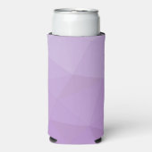 Paarse lavendel gradiënt geometrisch mesh patroon seltzer blikjeskoeler (Seltzer Voorkant)