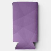 Paarse lavendel gradiënt geometrisch mesh patroon seltzer blikjeskoeler (Achterkant)