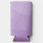 Paarse lavendel gradiënt geometrisch mesh patroon seltzer blikjeskoeler (Voorkant)