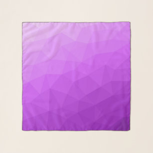 Paarse lavendel gradiënt geometrisch mesh patroon sjaal